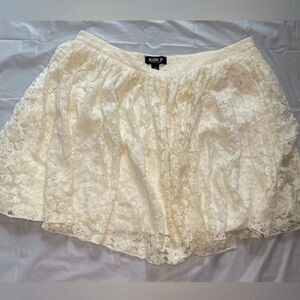 Allen B by Allen Schwartz Cream Lace Skirt Size 12